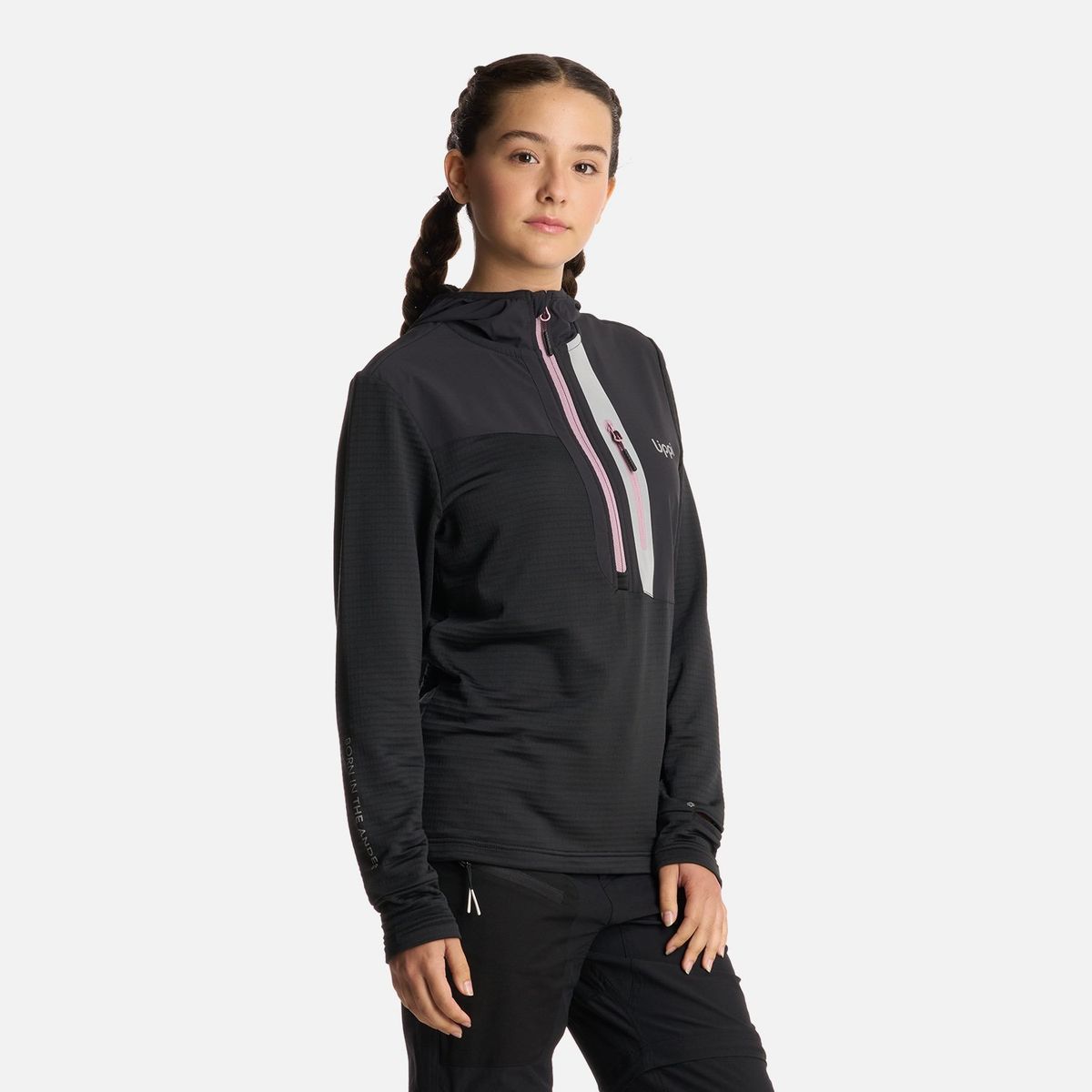LIPPI - Polerón Teen Girl Karova 14 Zip Hoody Negro Lippi