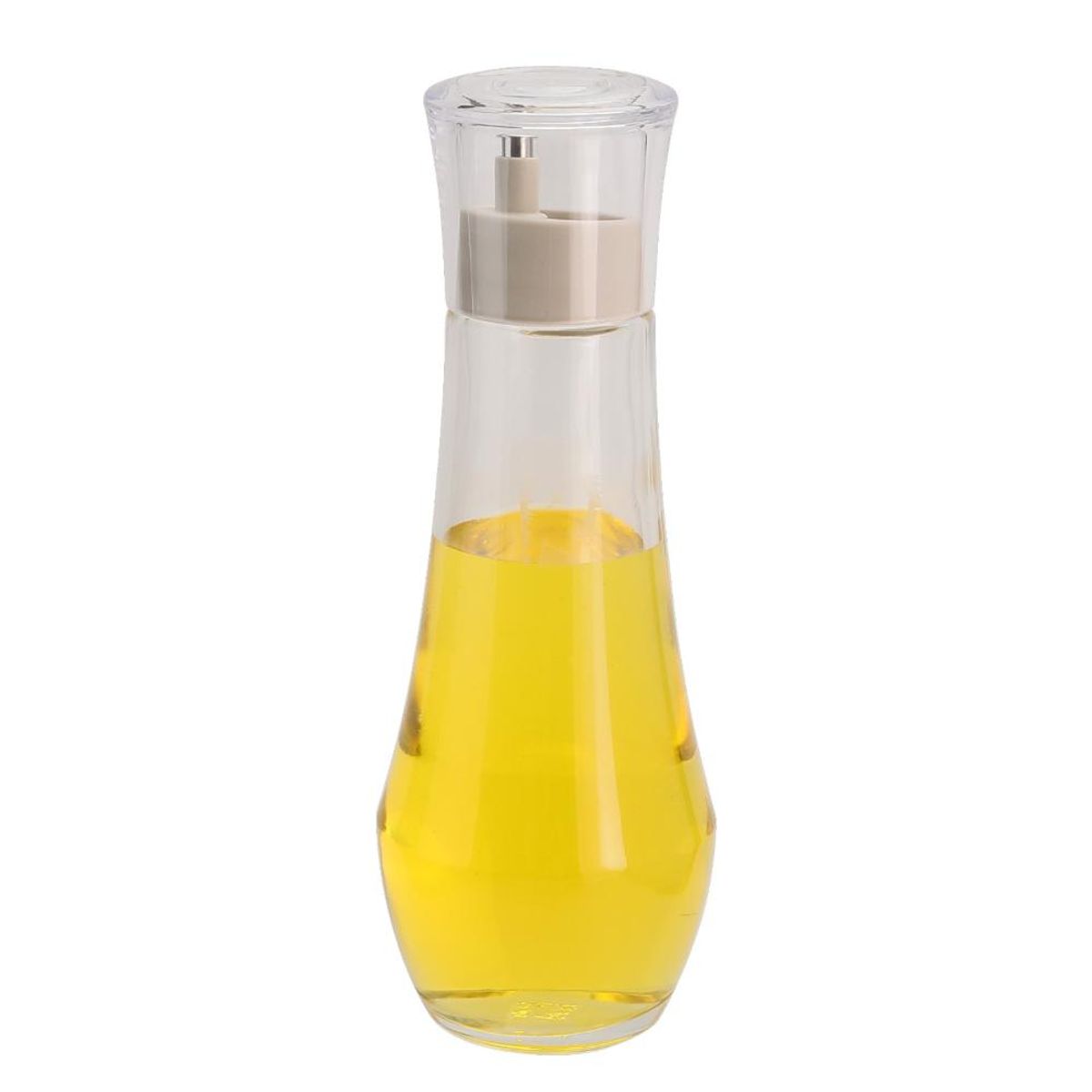 GENERICO - Set Alcuza 2 Botellas Vidrio Aceite y Vinagre 270ml Curves