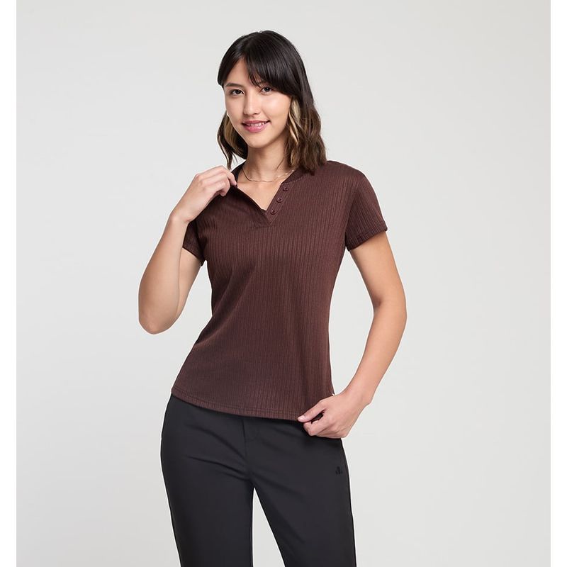 ELLESSE - POLERA MUJER ELLESSE LIZ CAFÉ