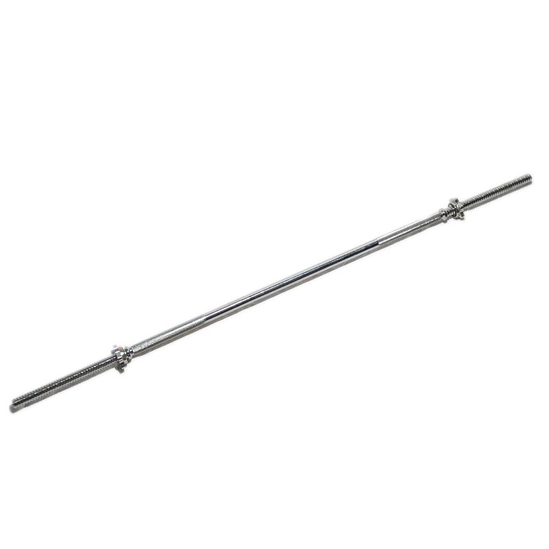MUUK - Barra Preolímpica Recta Muuk de 152cm Fitness Cromada