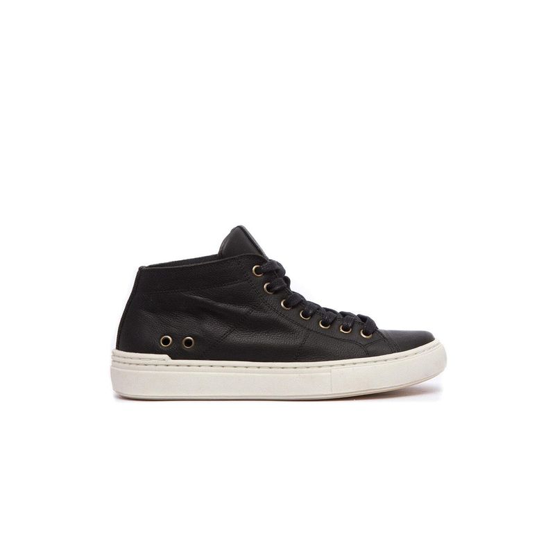 GIANI DAFIRENZE - Zapatilla Mujer De Cuero Adela Negro C1.