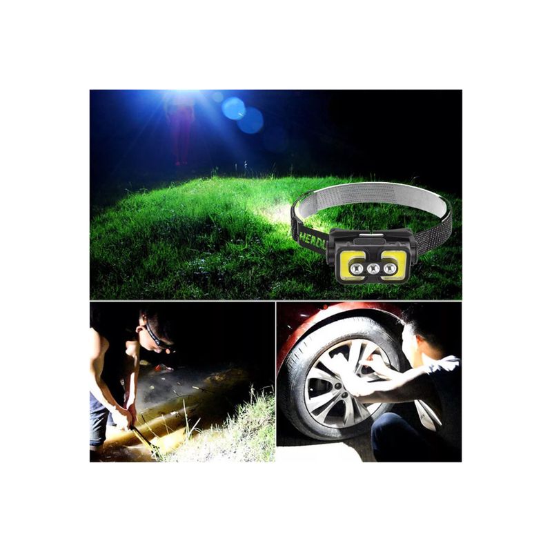 GENERICO - Linterna Frontal Recargable Para Frente Linterna Frontal Led