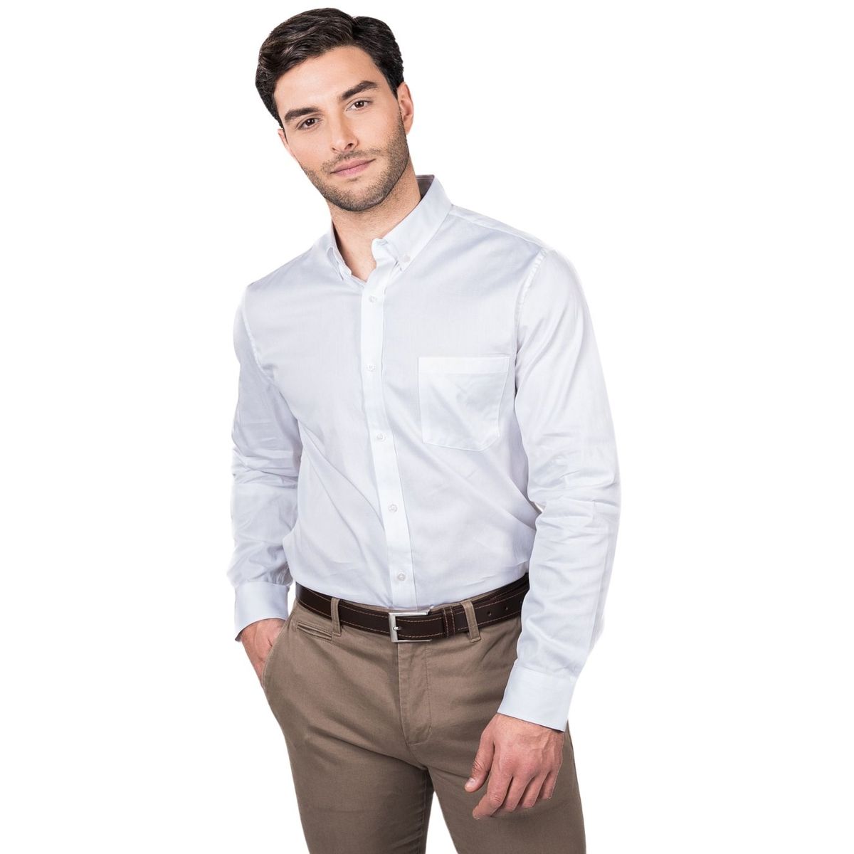 LIKE SHOP - Camisa Algodón Manga Larga Hombre 5002