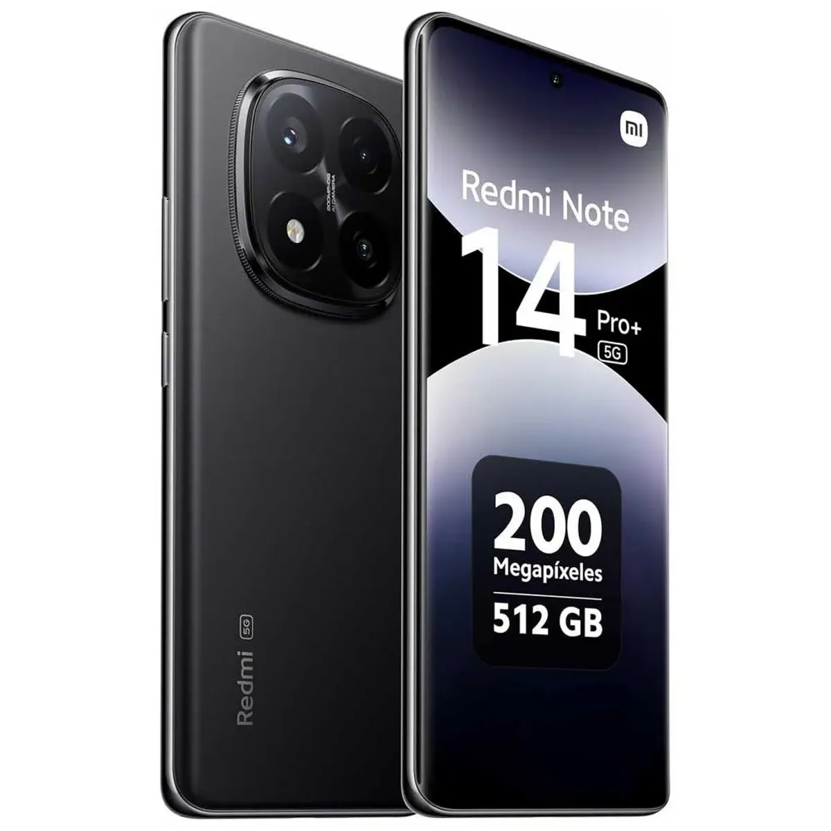 XIAOMI - Xiaomi Redmi Note 14 Pro Plus 5G  12GB RAM+ 512GB  Resistente agua IP68 Camara AI 200MP-Negro