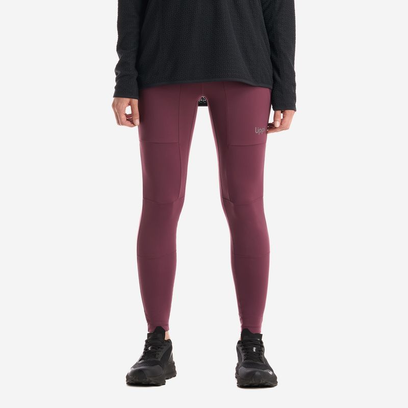 LIPPI - Calzas Mujer Puretrek Q-dry Leggings Vino Lippi