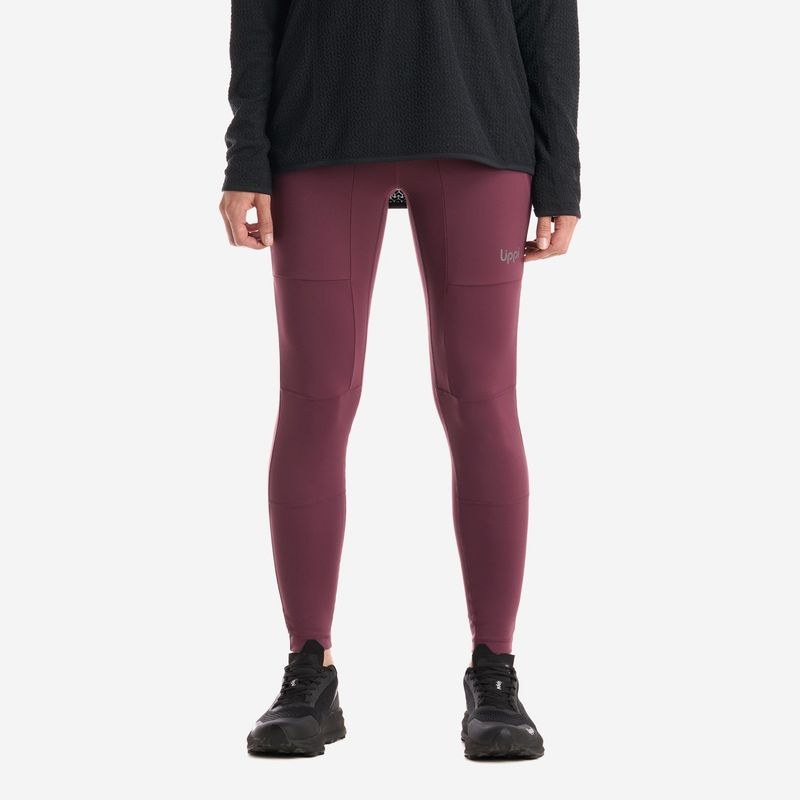LIPPI - Calzas Mujer Puretrek Q-dry Leggings Vino Lippi