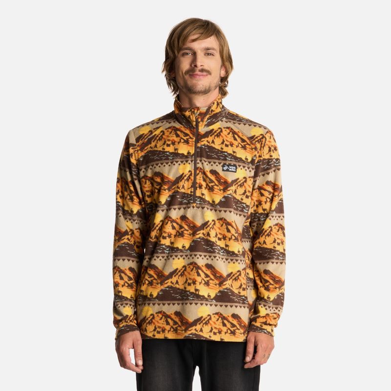 HAKA HONU - Polerón Hombre Asegurao Print Beige Haka Honu