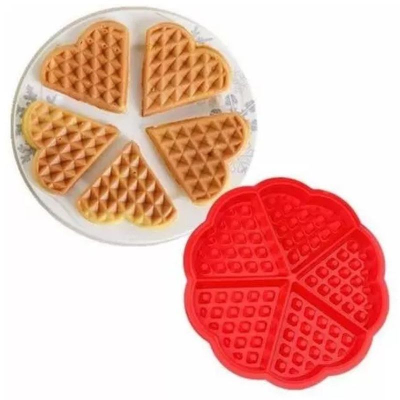 GENERICO - Molde Silicona Waffle En Forma de Flor