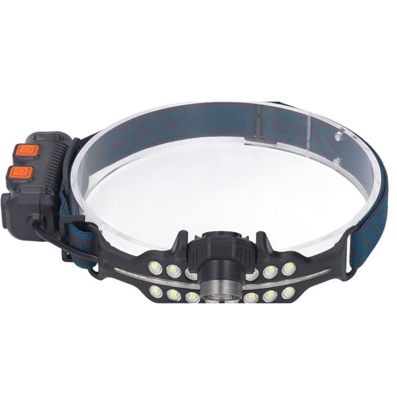 GENERICO - Linterna de cabeza ajustable de inducción LED 1 faro camping