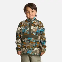 HAKA HONU - Polerón Niño Tokerau Poki Print Verde Militar