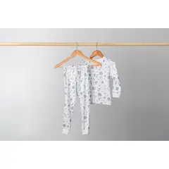 PIMMALU - Pijama Largo Niño Print Espacio Algodón Pima Peruano