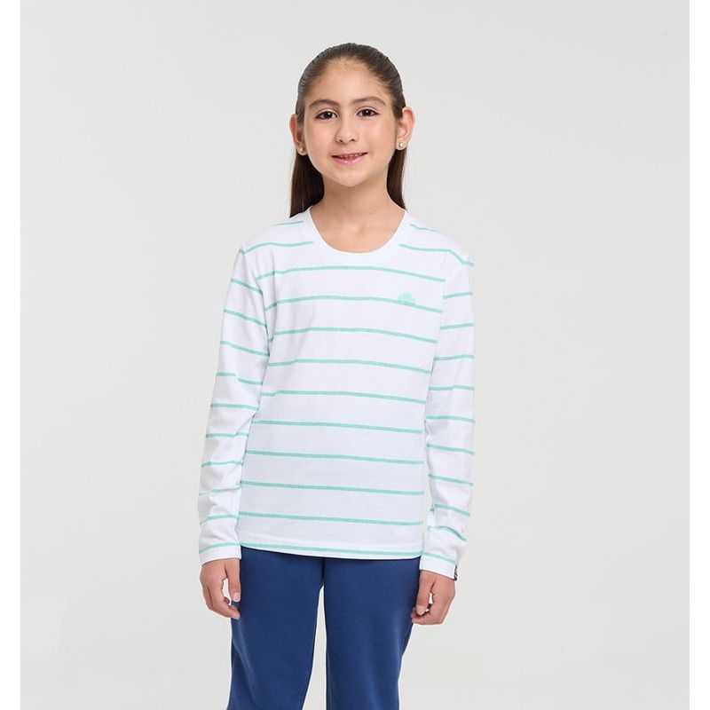 ELLESSE - POLERA NIÑA ELLESSE NARA RAYAS/VERDE