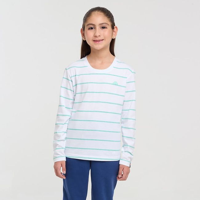 ELLESSE - POLERA NIÑA ELLESSE NARA RAYAS/VERDE