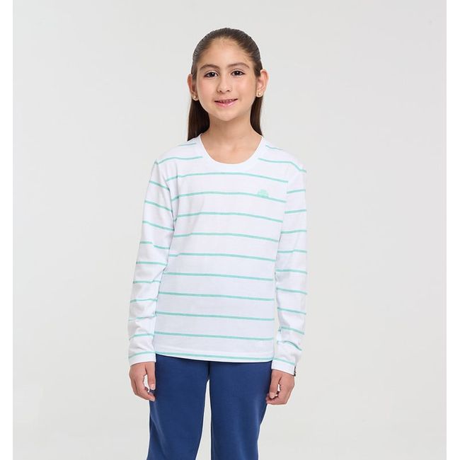 ELLESSE - POLERA NIÑA ELLESSE NARA RAYAS/VERDE