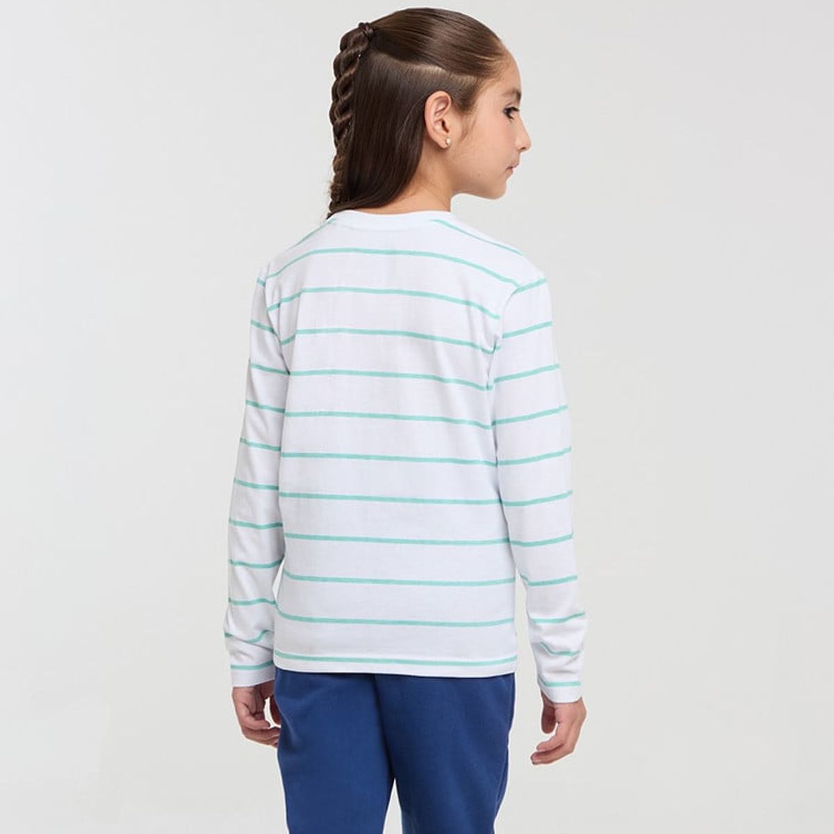 ELLESSE - POLERA NIÑA ELLESSE NARA RAYAS/VERDE