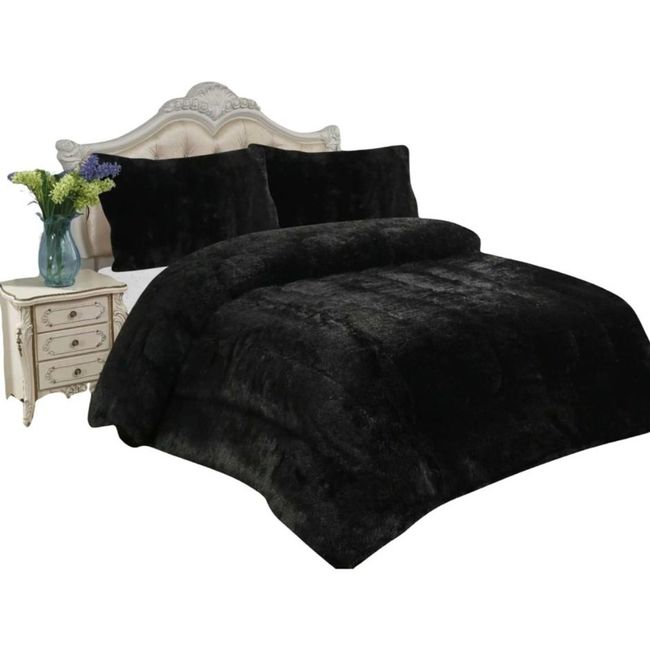 GENERICO - CUBRECAMA PELUDO DE INVIERNO 2 PLAZA -022