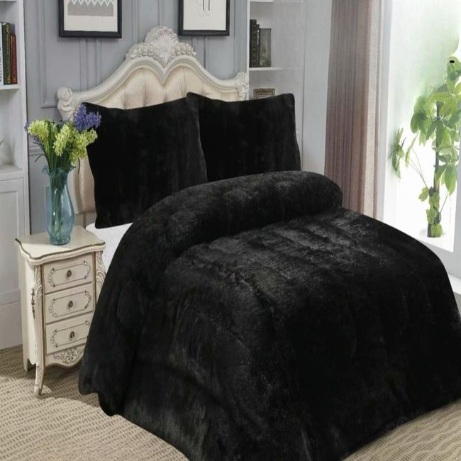 GENERICO - CUBRECAMA PELUDO DE INVIERNO 2 PLAZA -022