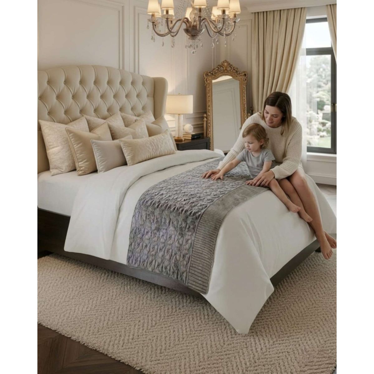 GENERICO - Bufanda de Cama Plush Premium Confort Termico