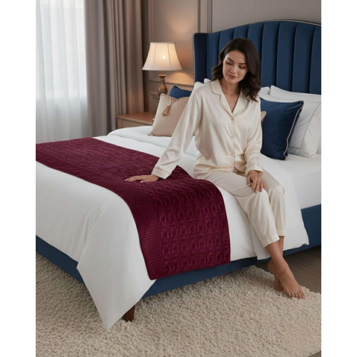 GENERICO - Bufanda de Cama Plush Premium Confort Termico