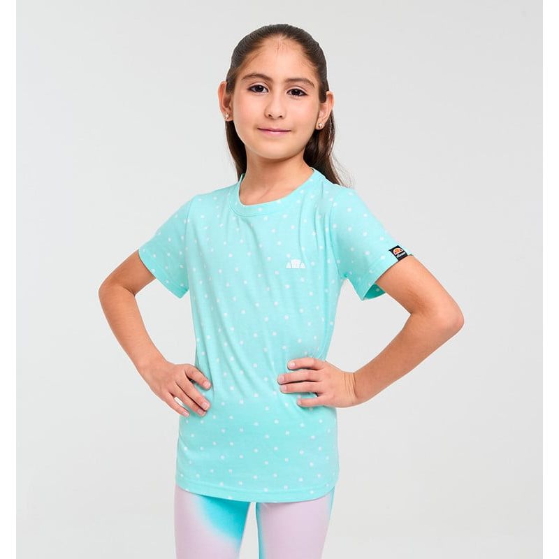 ELLESSE - POLERA NIÑA ELLESSE NERISSA PUNTOS/VERDE