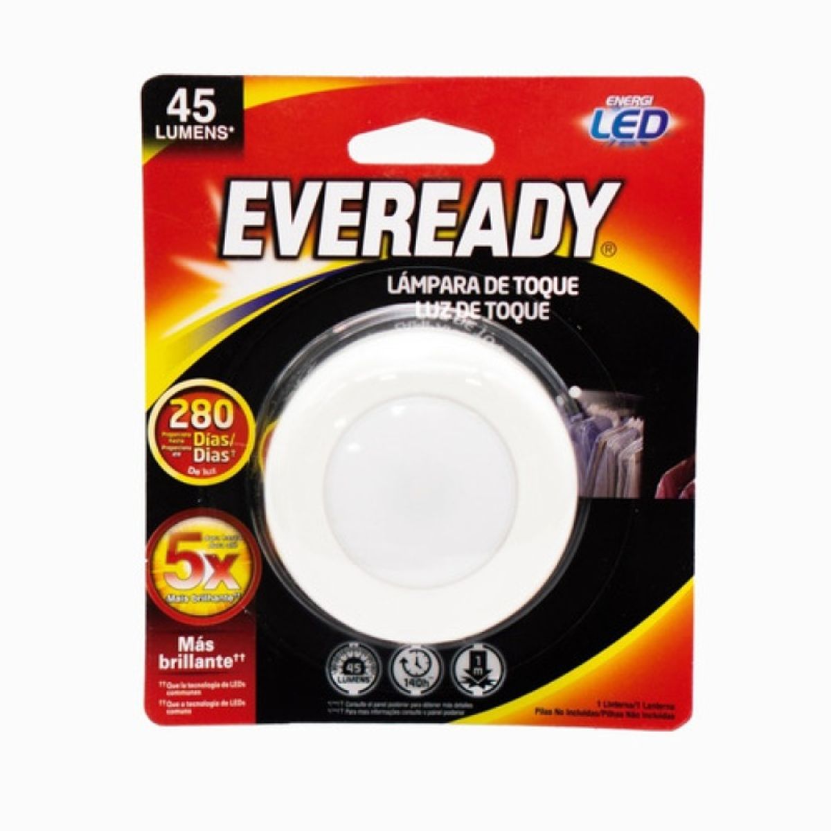 EVEREADY - Lampara Led De Toque  Luz De Toque Eveready Color Blanco