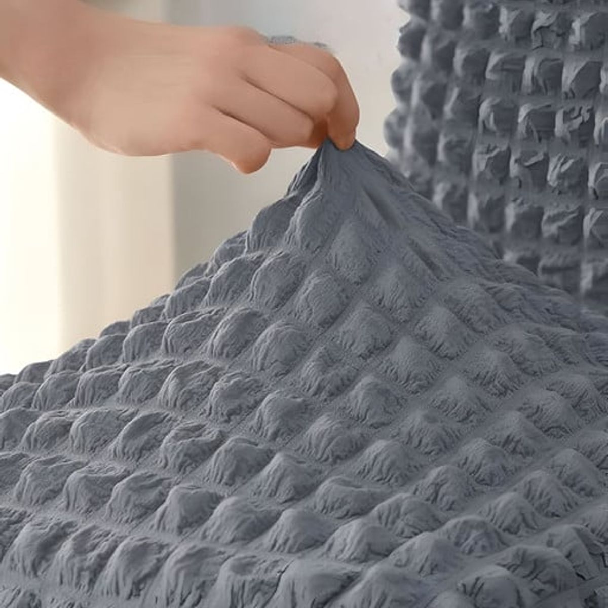 GENERICO - JUEGO DE 6 FUNDA DE SILLA TURCAS GRIS