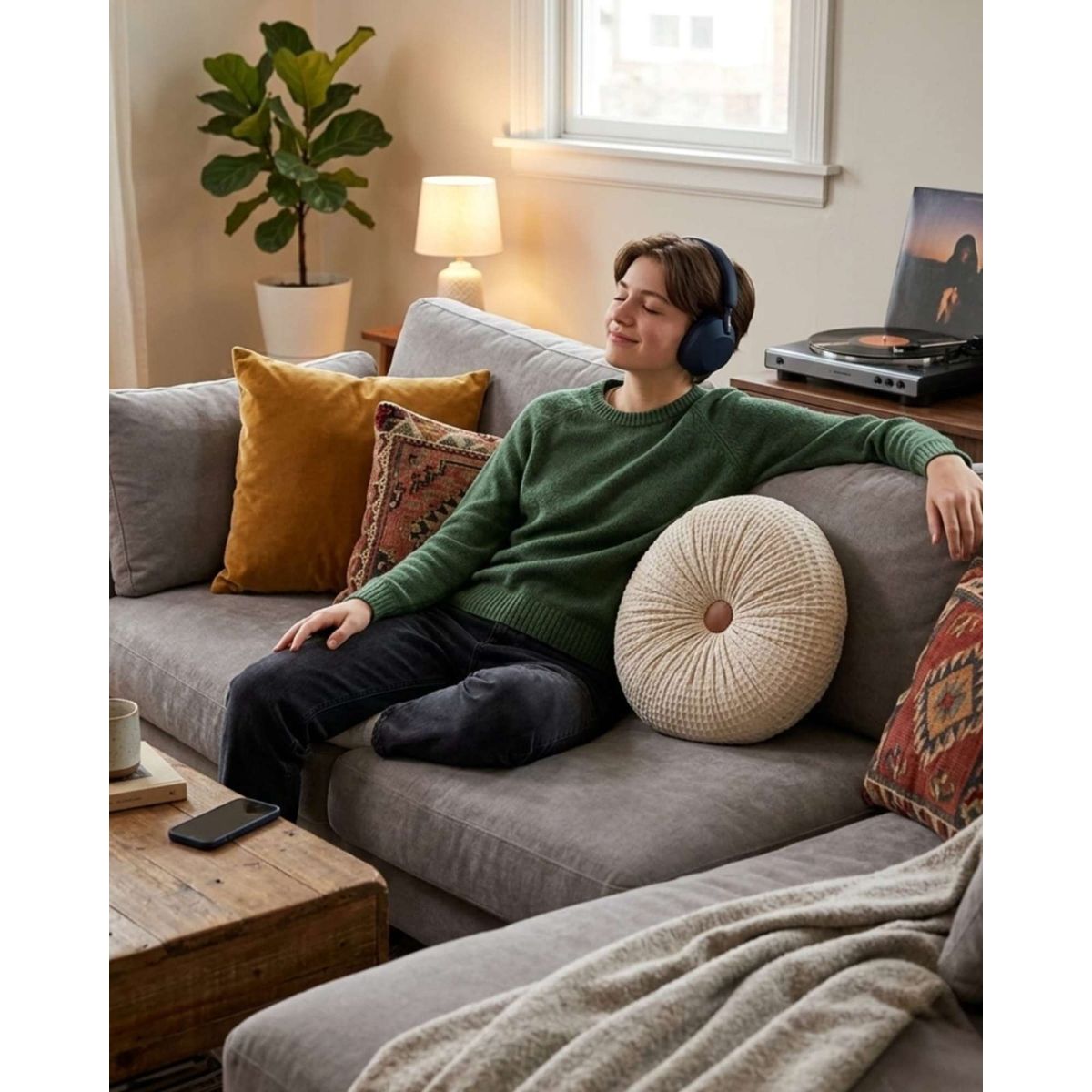 GENERICO - Set de 4 Cojines Decorativo Soft 40cm Textura de Relieve Y Suavidad