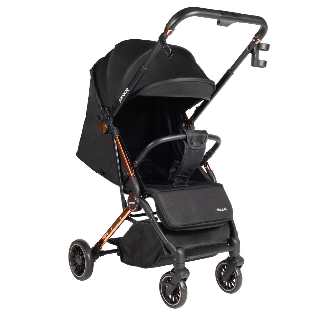 BBQOOL - Coche Maleta Compacto Reverse Cromado Gold