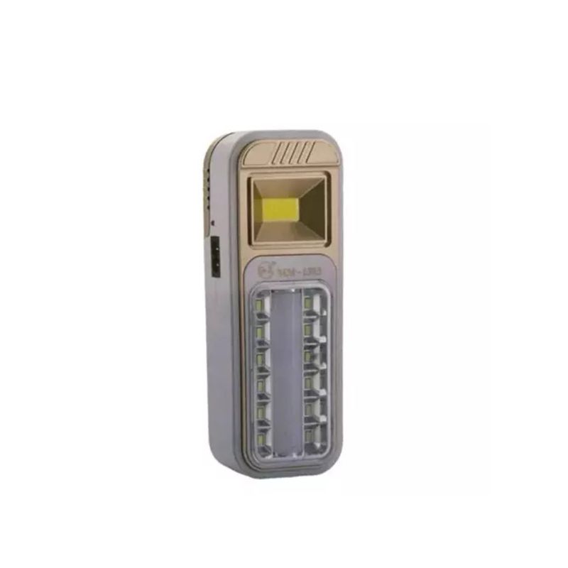GENERICO - Barra de luz de emergencia panel solar recargable tubo doble