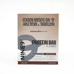 NINE9 BRANDS - Barras de Proteina Whey NINE9 Bar Chocolate - 16 unidades