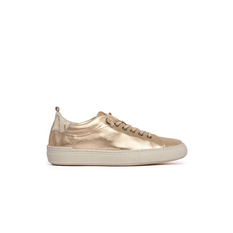 GIANI DAFIRENZE - Zapatilla Mujer De Cuero Violeta Metálico C1