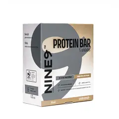 NINE9 BRANDS - Barras de Proteina Whey NINE9 Bar Maní - 5 unidades