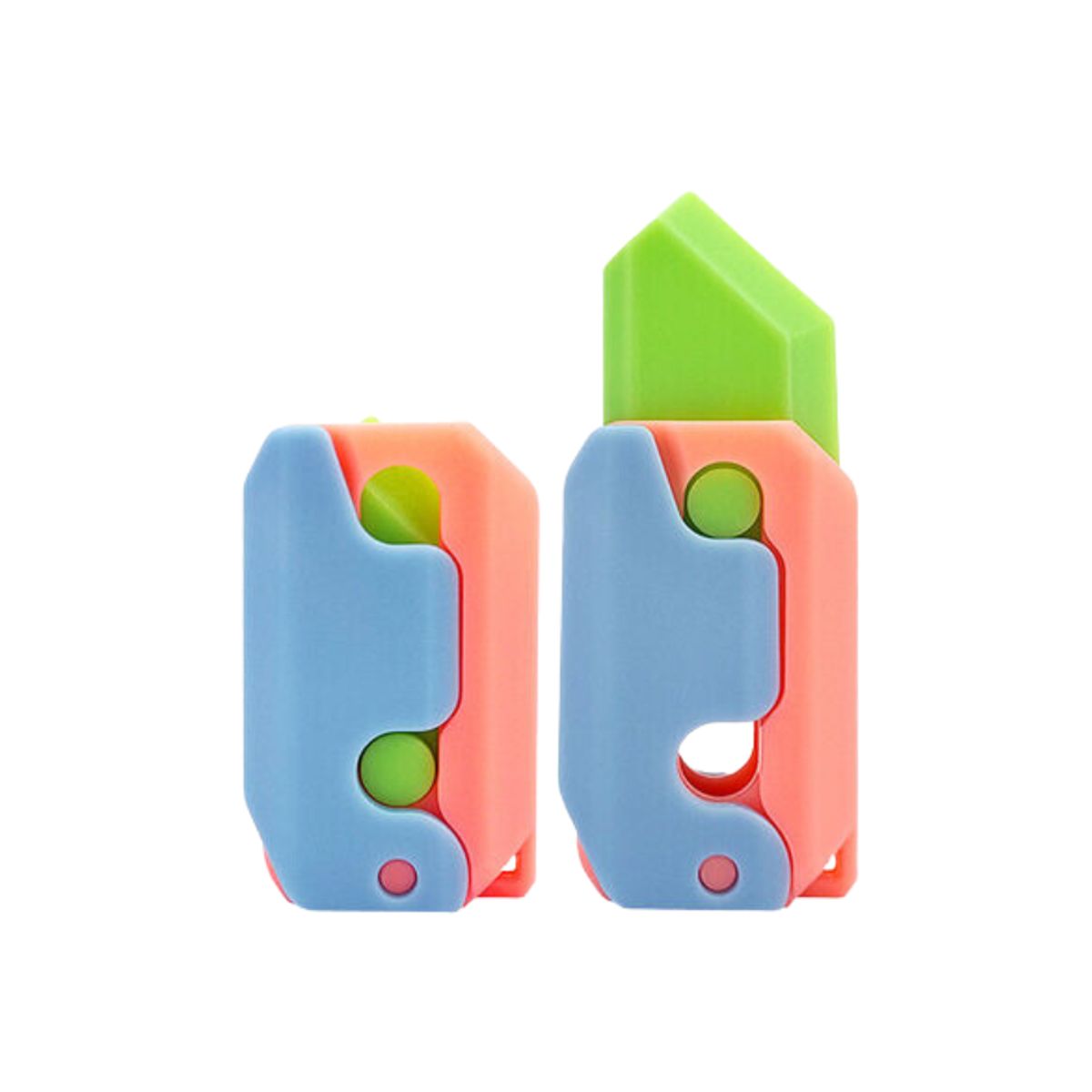 GENERICO - Minicuchillo Retractil-cuchillo Fidget Gravity tiktok Toy