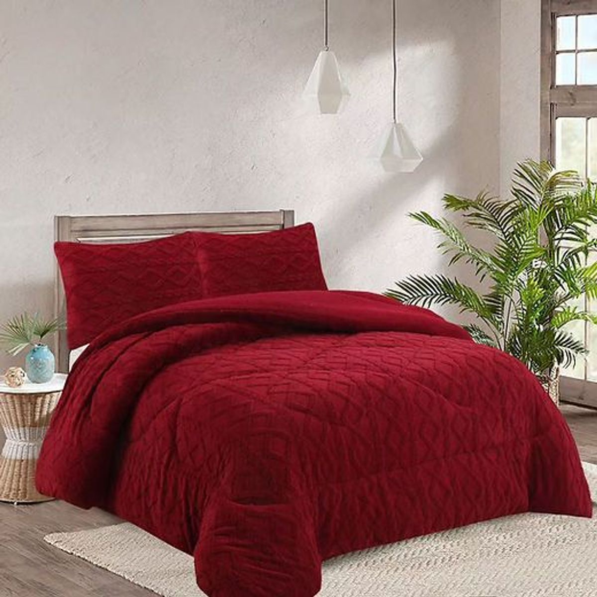 GENERICO - Cobertor Chiporro trenzado invierno 1.5 Plaza