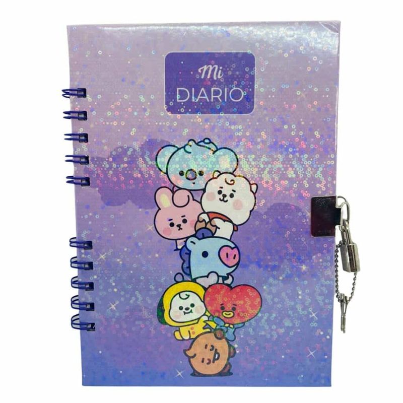 GENERICO - Diario de Vida A5 70 Hojas Personajes BT21
