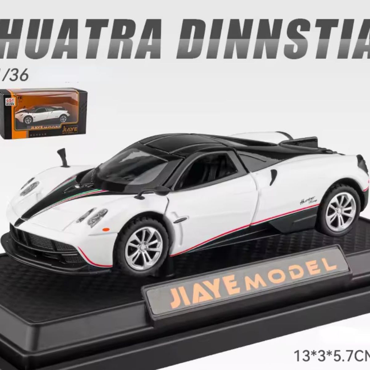 GENERICO - Auto De Colección Pagani Huayra Blanco 136 Sonido Y Luz