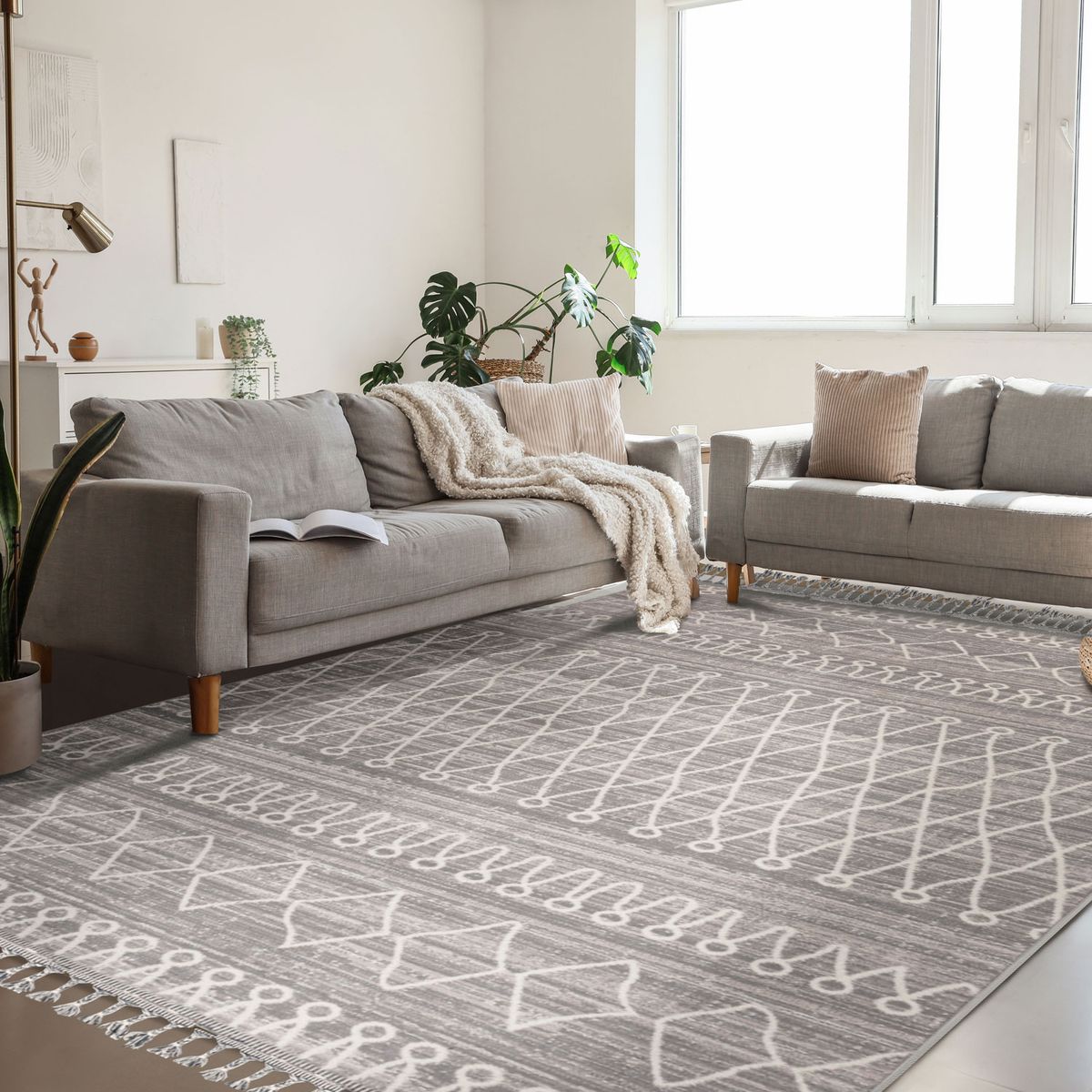 DIB - Alfombra Noruega 200X290 B212B Dark Grey