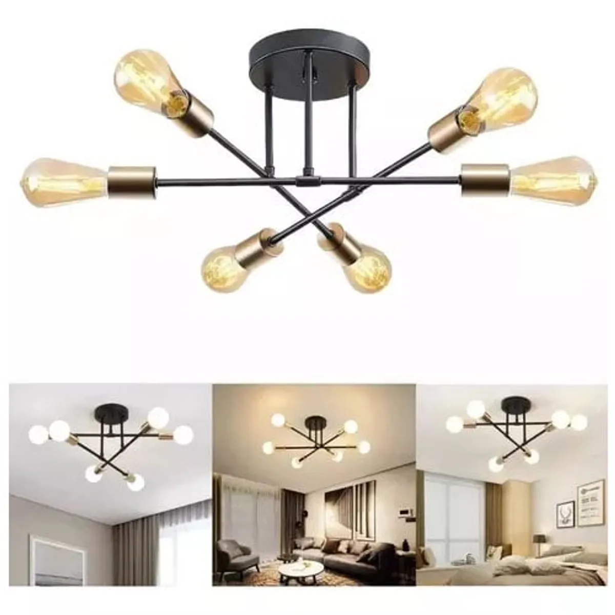 GENERICO - Lámpara De techo Araña con DIY