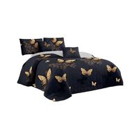 JUEGO DE CUBRECAMA QUILT MAS SABANAS KING