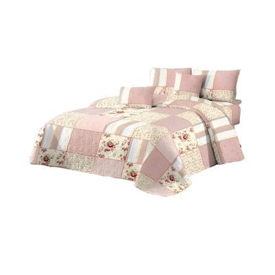 Imagen 2 del producto JUEGO DE CUBRECAMA QUILT MAS SABANAS PLAZA Y MEDIA