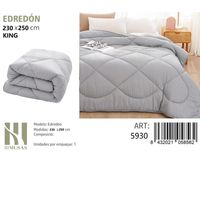 EDREDON NORDICO KING COLOR GRIS 230X250