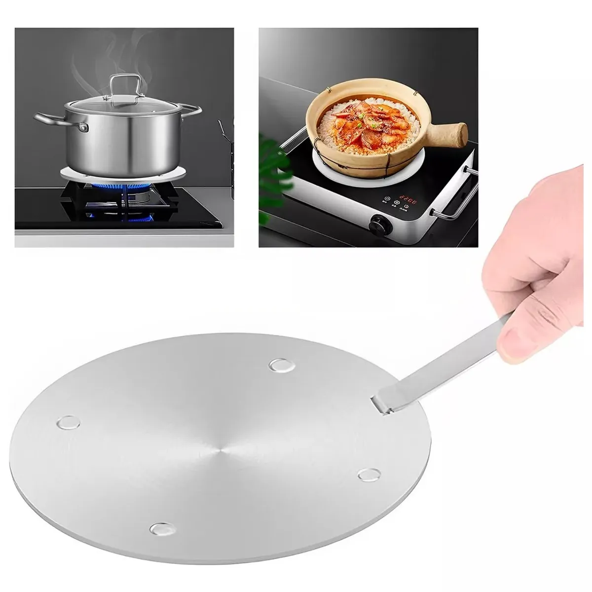 KUANGYE - Placa De Conducción Calor Térmica Cocina De Inducción Sartén