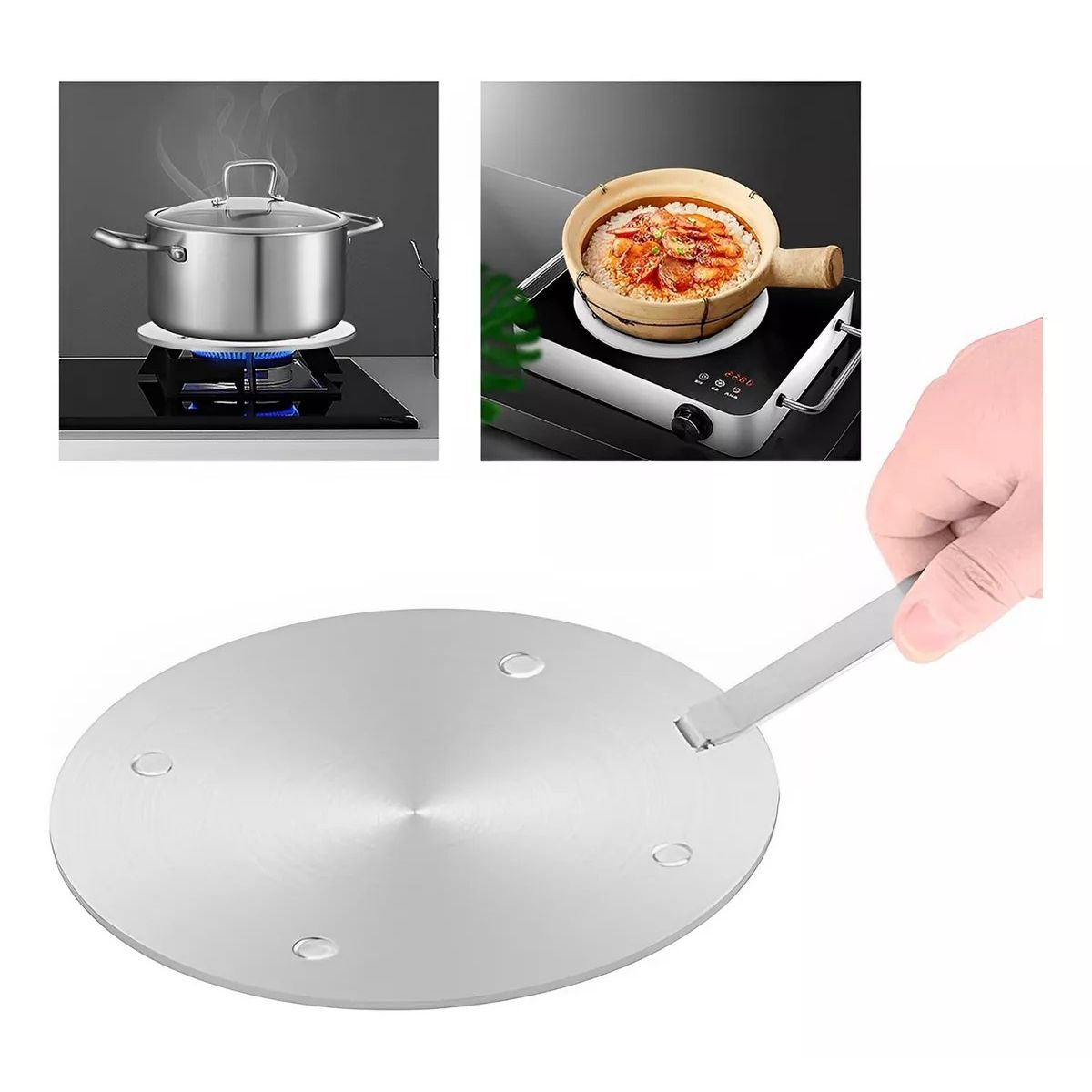 KUANGYE - Placa De Conducción Calor Térmica Cocina De Inducción Sartén