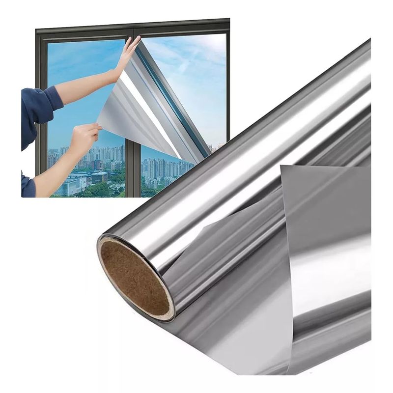KUANGYE - Vinilos Para Ventanas Con Efecto Espejo Lámina Protección Uv
