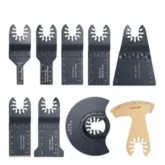 KUANGYE - 9pzs Cuchillas Hoja Sierra Oscilantes Metal Madera Segueta