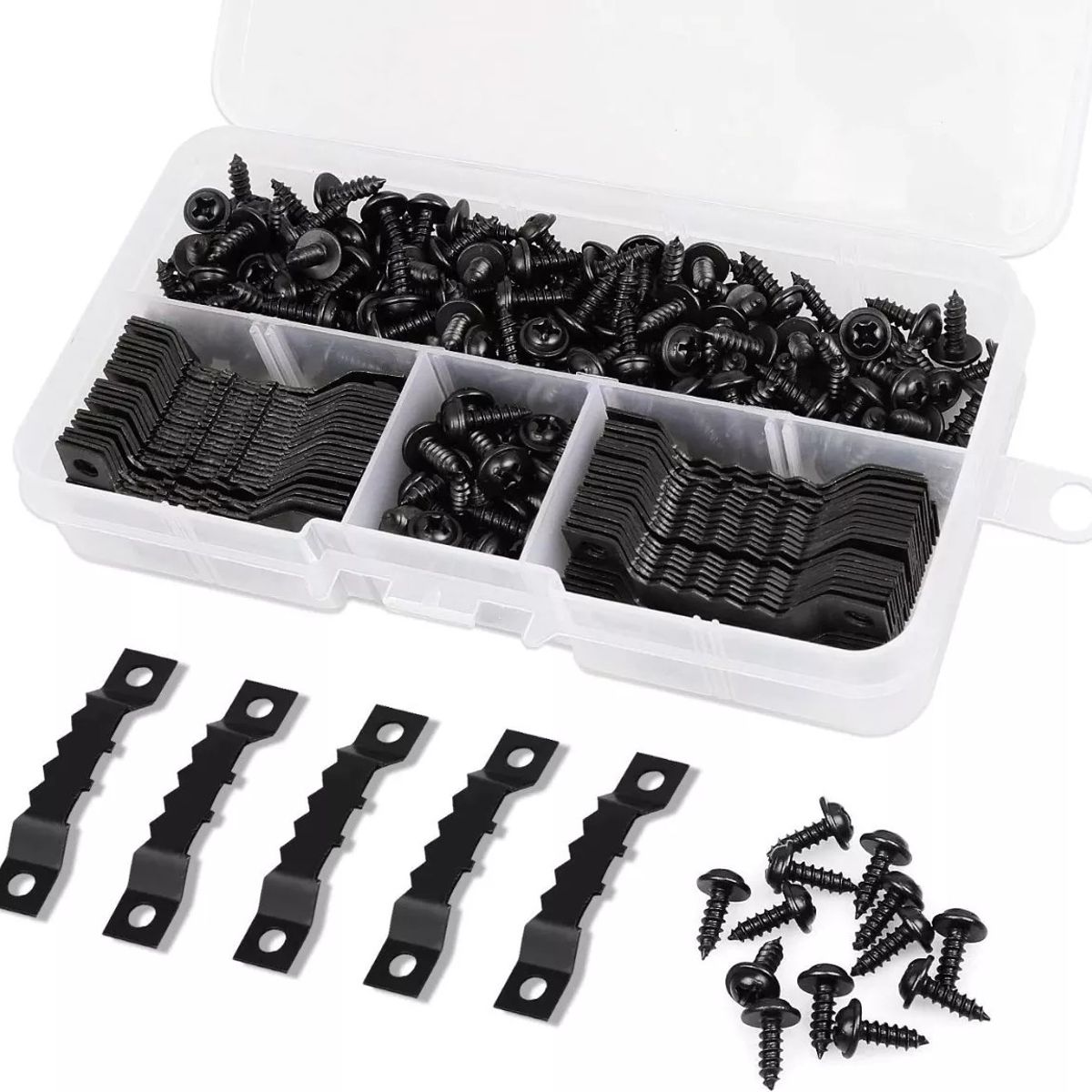 KUANGYE - 100 Piezas Gancho De Diente De Sierra Accesorios Suspensión