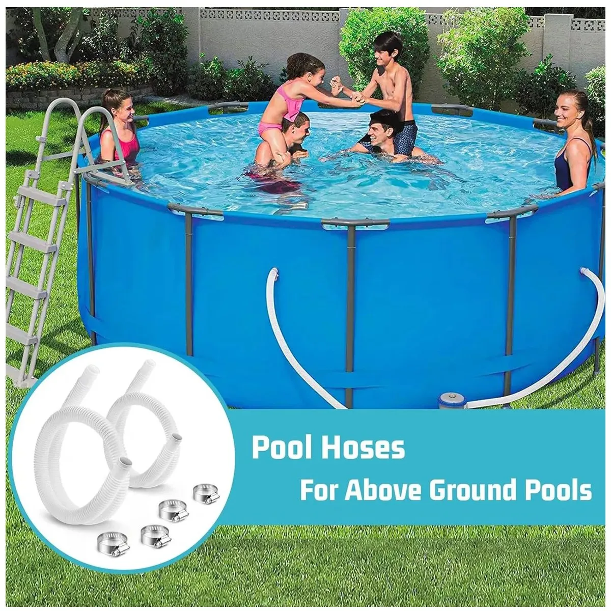 KUANGYE - Kit 2 Manguera Filtro Piscina Para Bestway Intex Universal…
