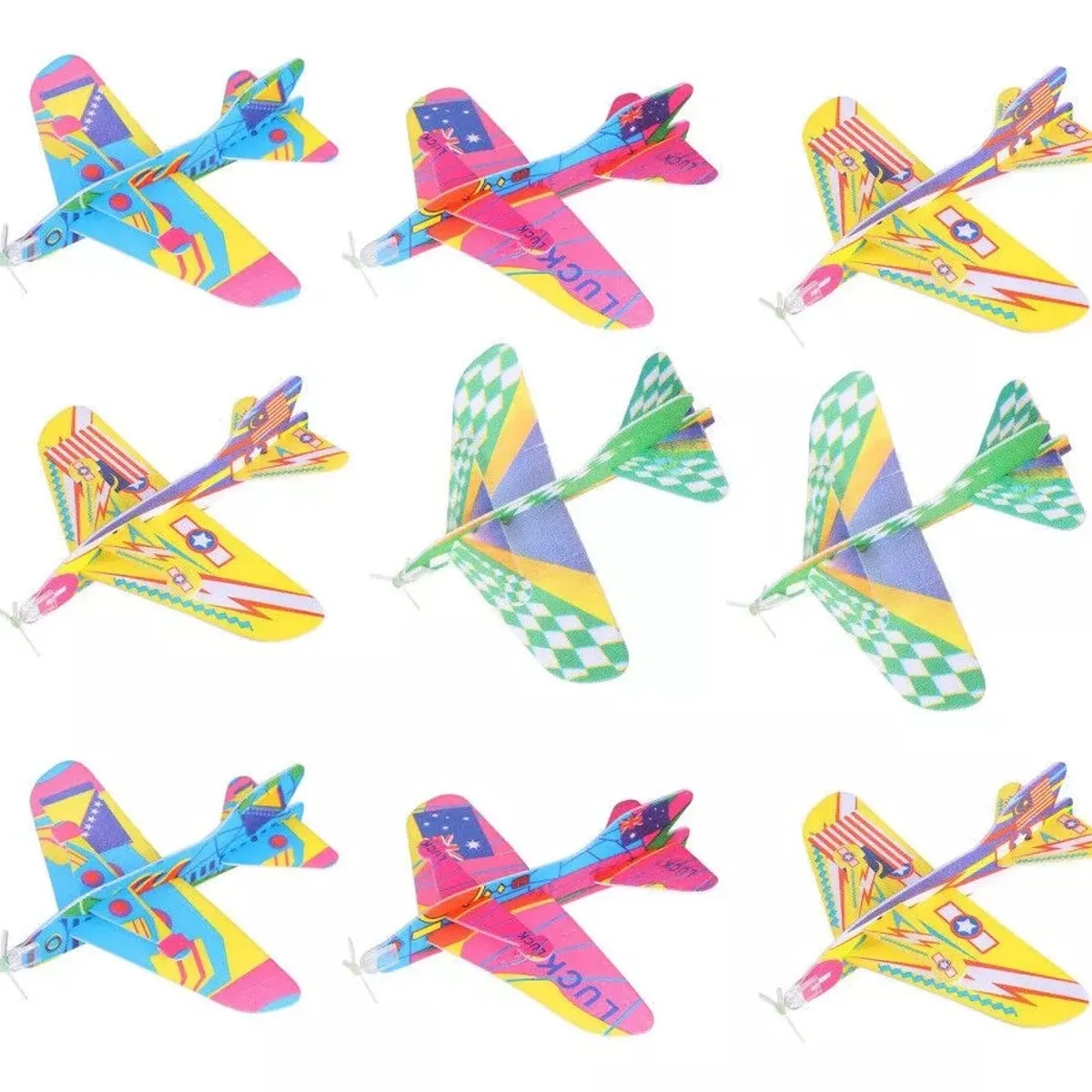 KUANGYE - Pack De 10 Aviones Sorpresa Cumpleaños