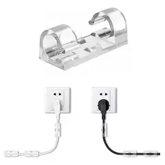 KUANGYE - Soportes Clips Adhesivo Sujetador Cables Pack 30 Pcs