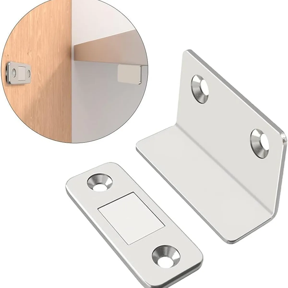 KUANGYE - Pack 10 Cerradura Imán Fuerte Cierre Mueble Cajones Armario